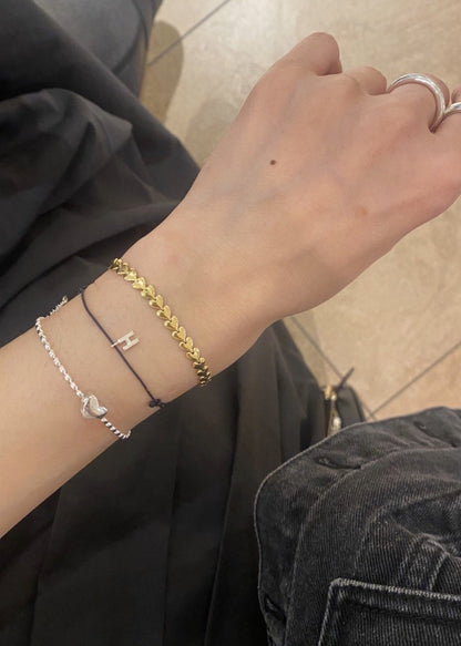 Heart Link Bracelet - Sterling Silver 925