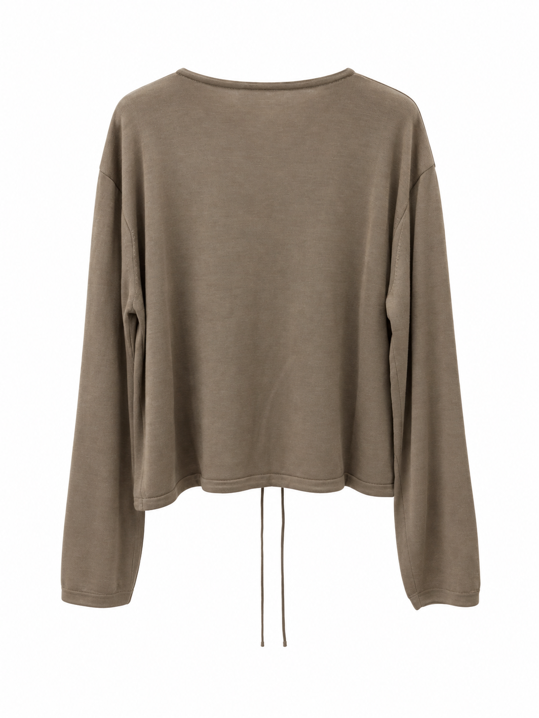 Soft Drawstring Knit Cardigan