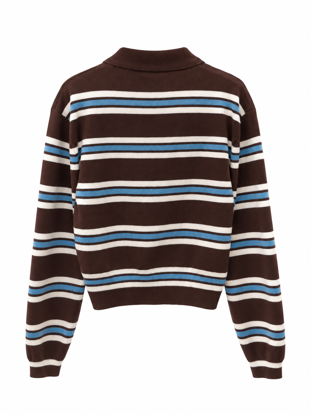 Striped Polo Knit Sweater