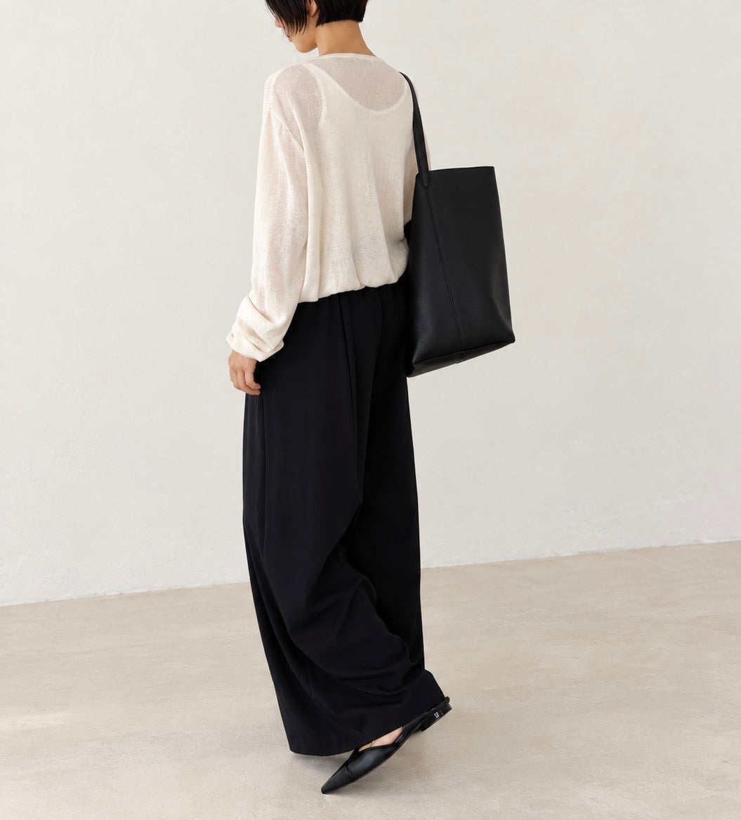 Soft Drawstring Knit Cardigan