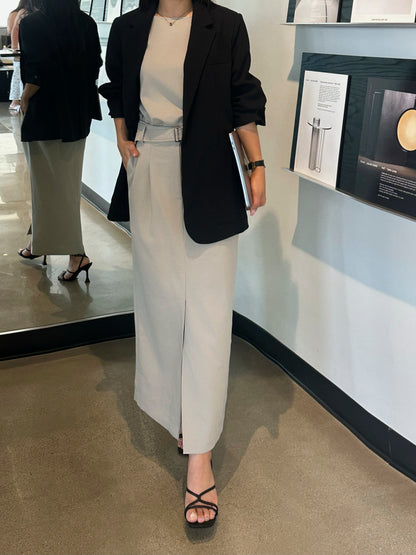 Tailored Belted Dress