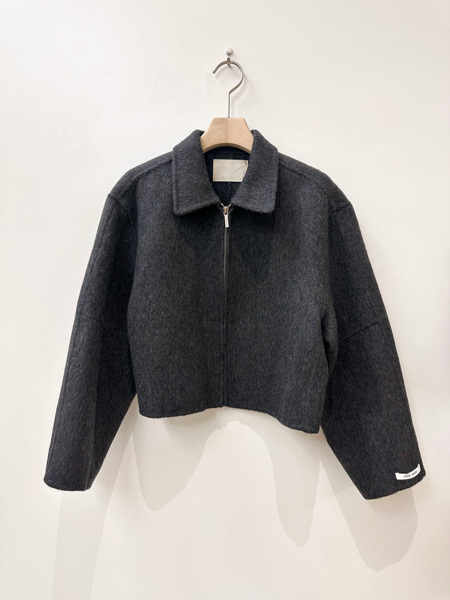 Handmade Wool Zip-Up Jacket