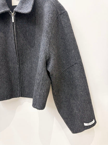 Handmade Wool Zip-Up Jacket