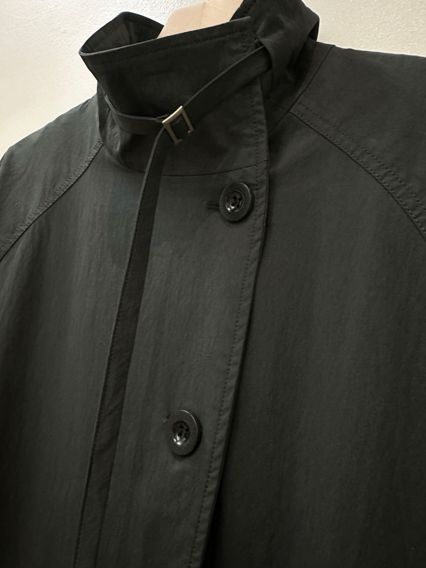 Structured Stand Collar Coat