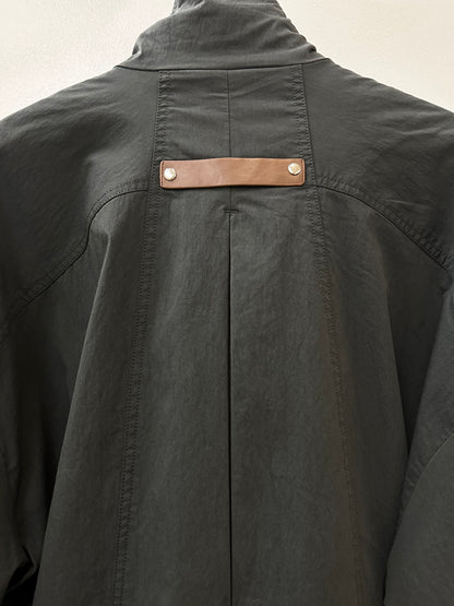 Structured Stand Collar Coat