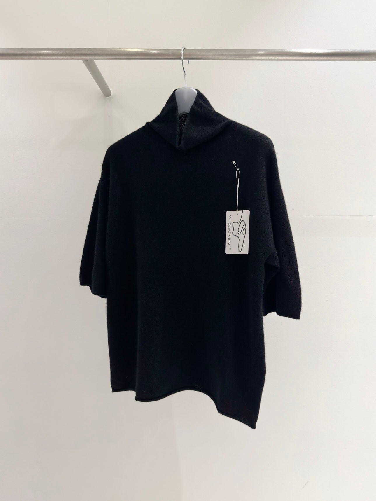 Wool Half Sleeve High Neck Knit