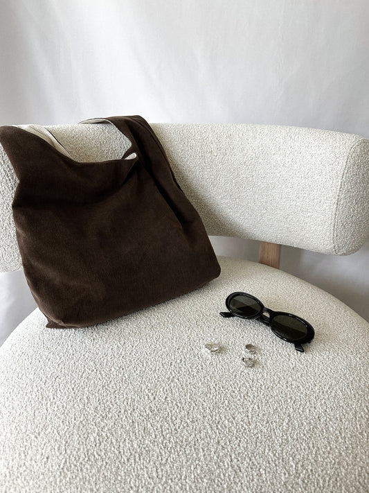 Corduroy Shoulder Tote
