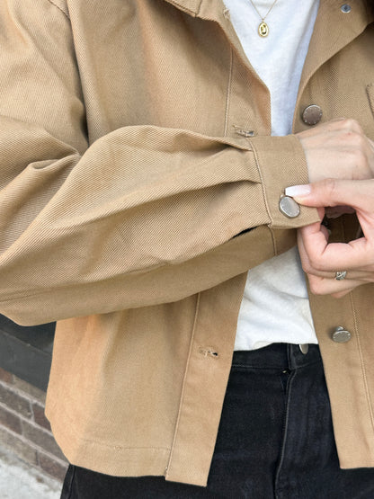 Premium Cropped Denim Jacket