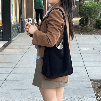 Corduroy Shoulder Tote