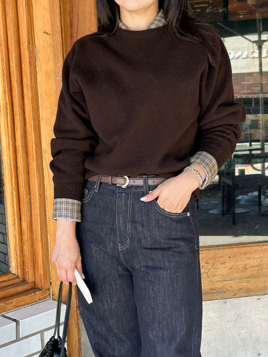 Cashmere Wool Blend Sweater