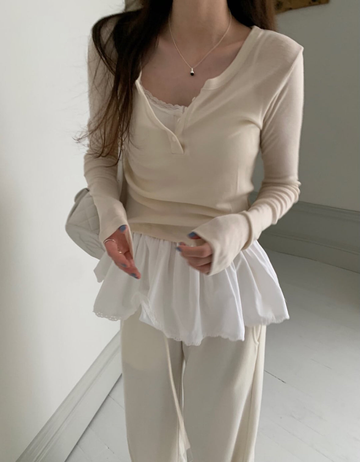 Frill Hem Layered Camisole