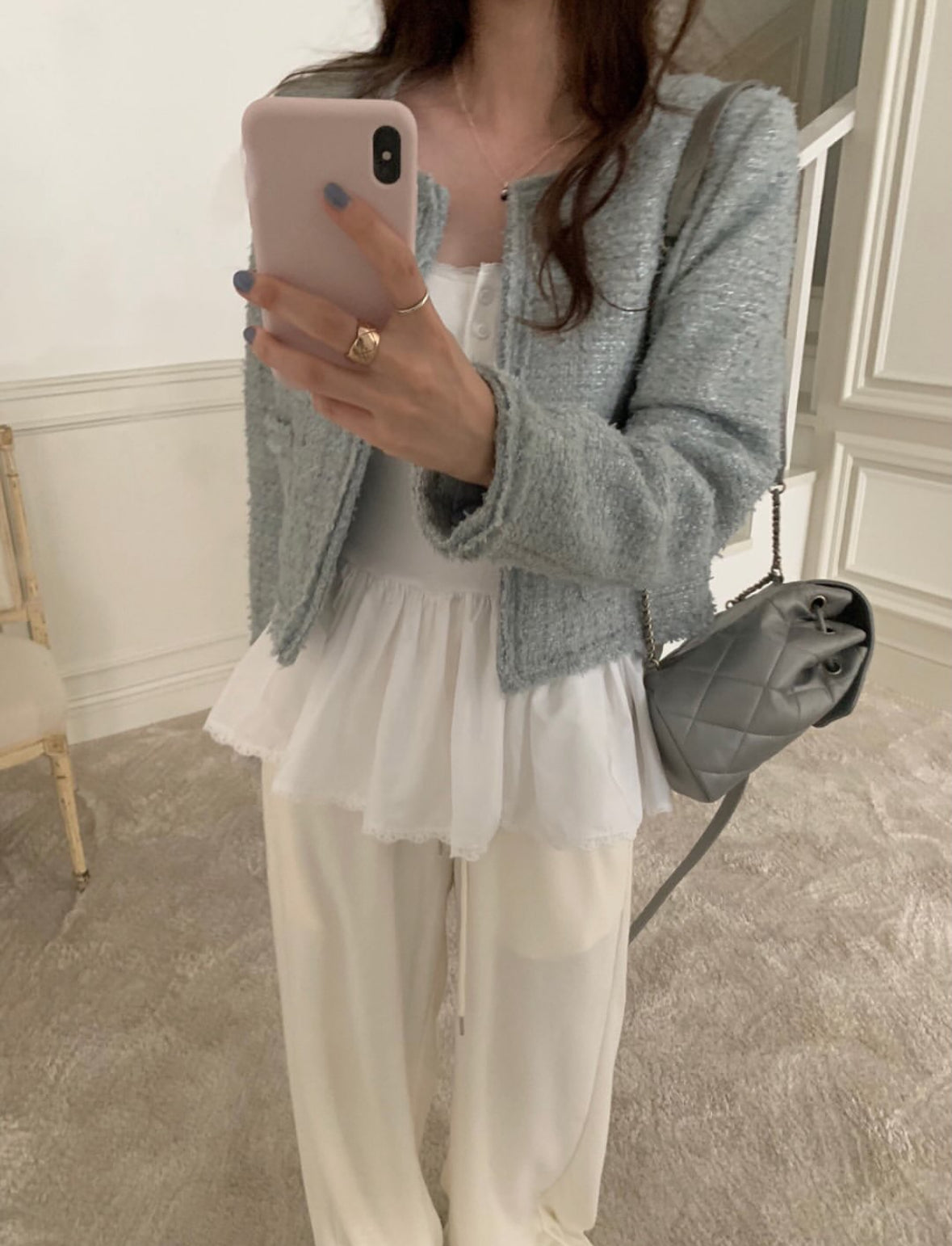 Frill Hem Layered Camisole