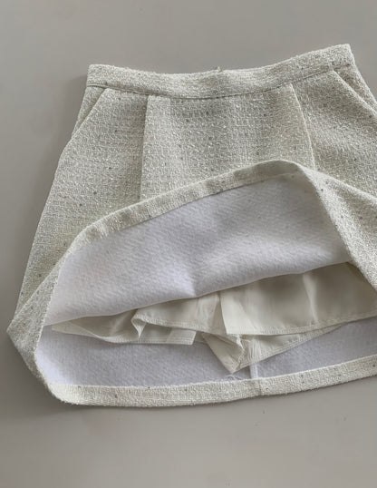 Shimmer Tweed Skort