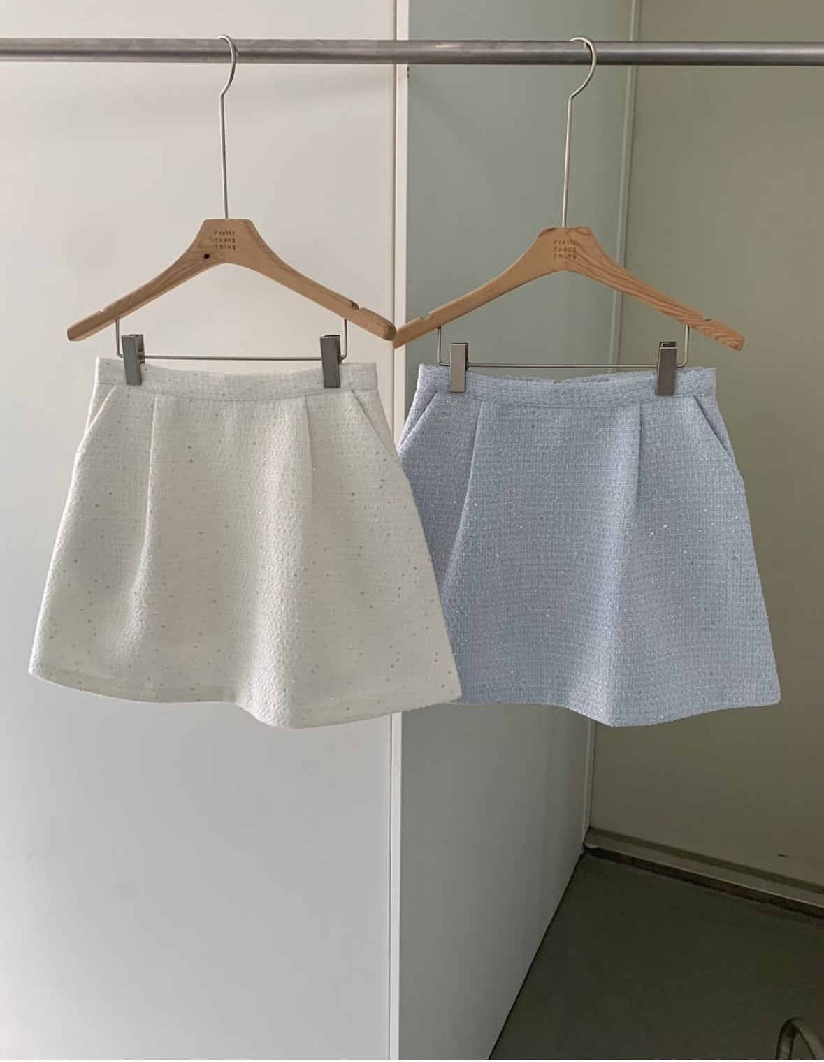 Shimmer Tweed Skort