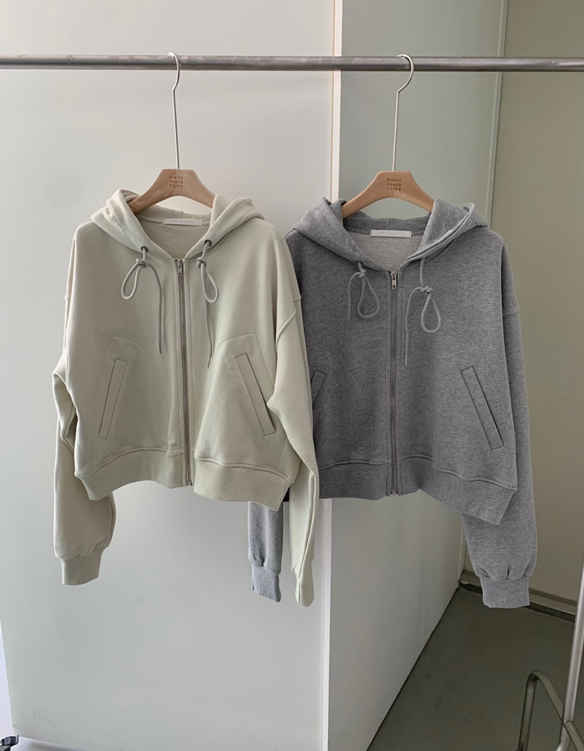 Pure Cotton Zip-Up & Wide Pants