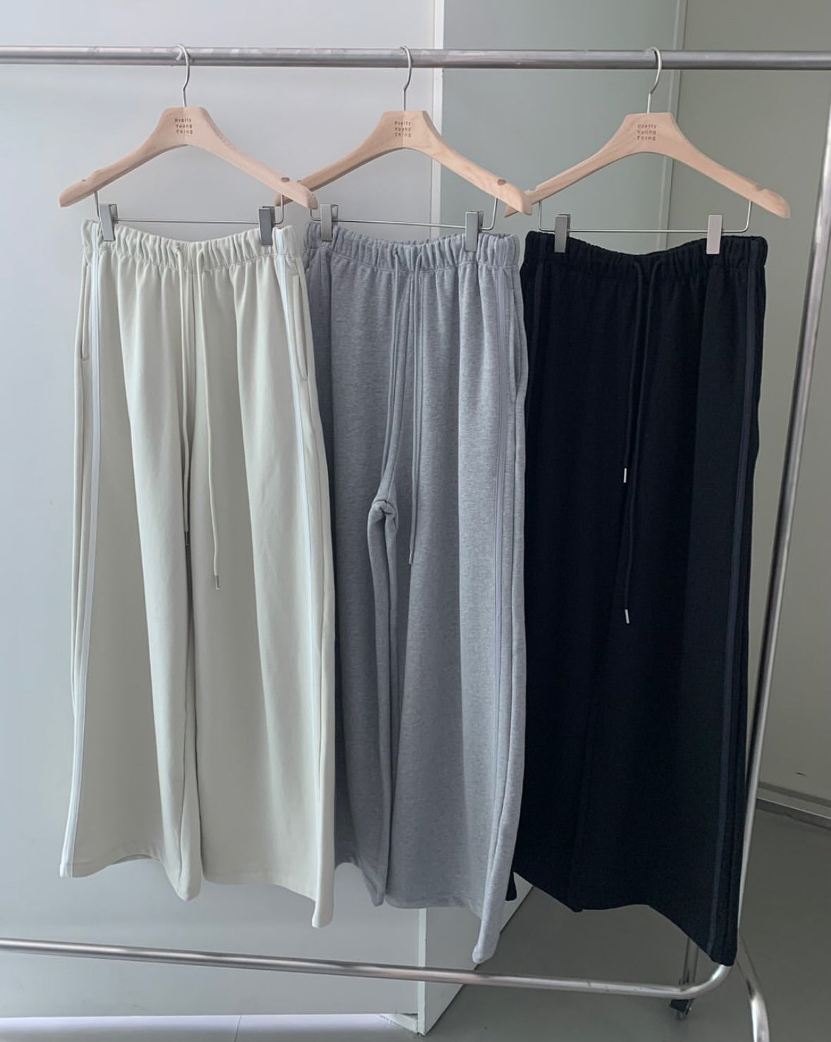 Pure Cotton Zip-Up & Wide Pants