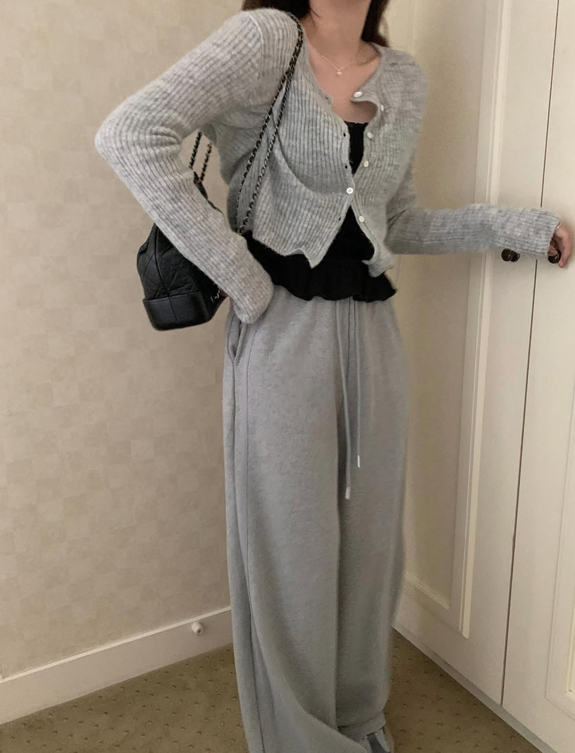 Pure Cotton Zip-Up & Wide Pants
