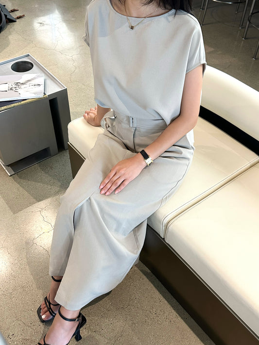 Tailored Belted Dress