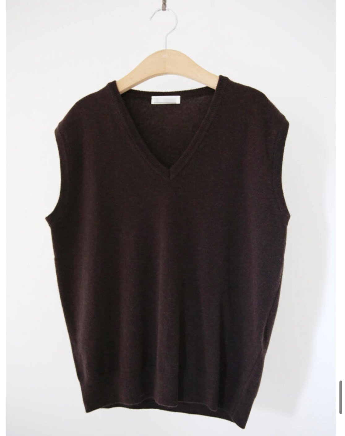 Premium Wool V-Neck Knit Vest