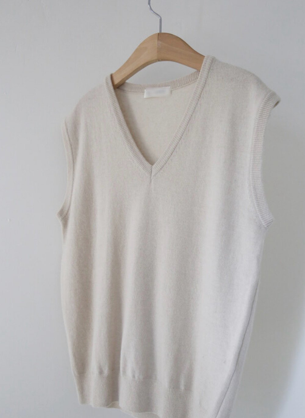 Premium Wool V-Neck Knit Vest