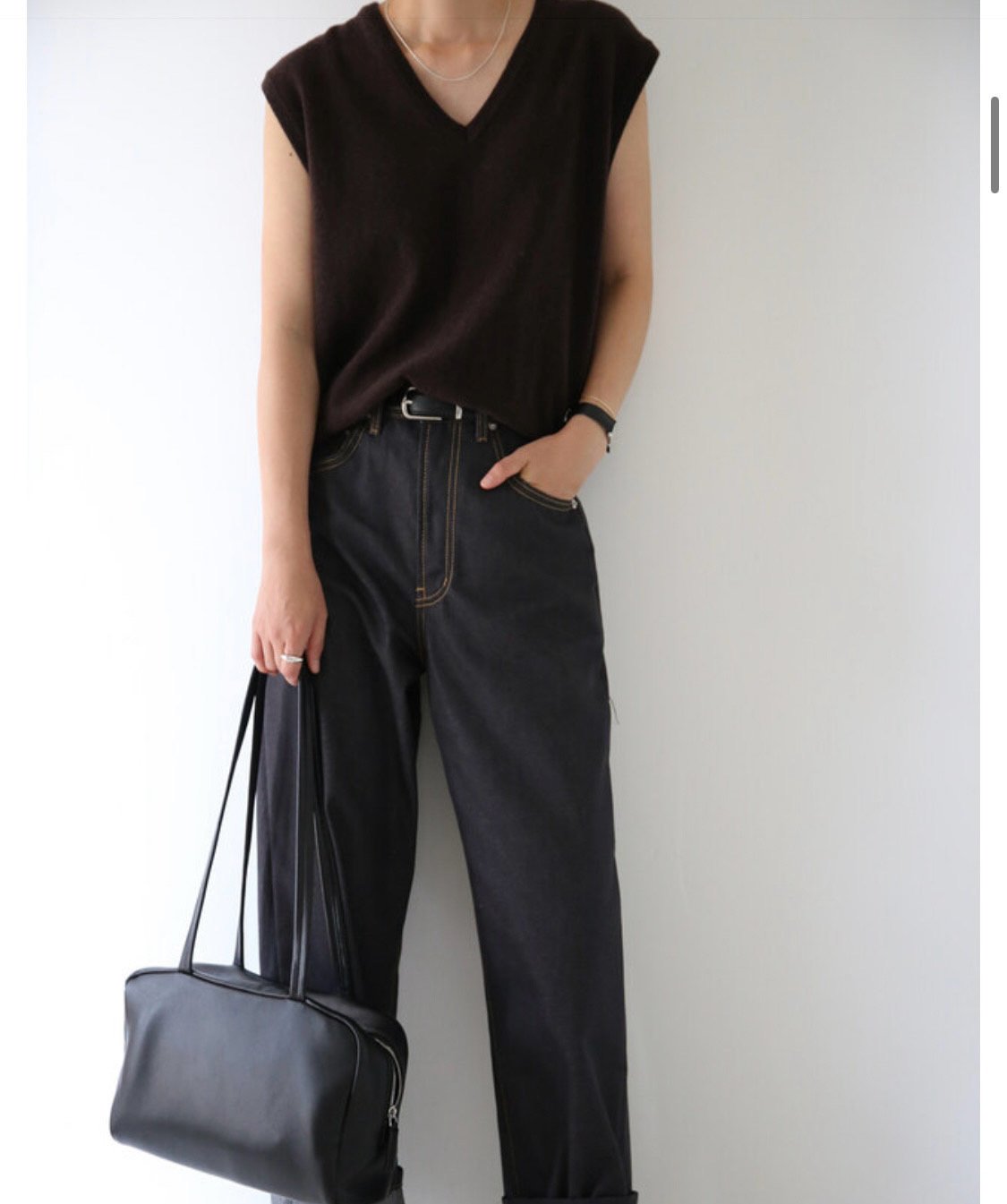 Premium Wool V-Neck Knit Vest