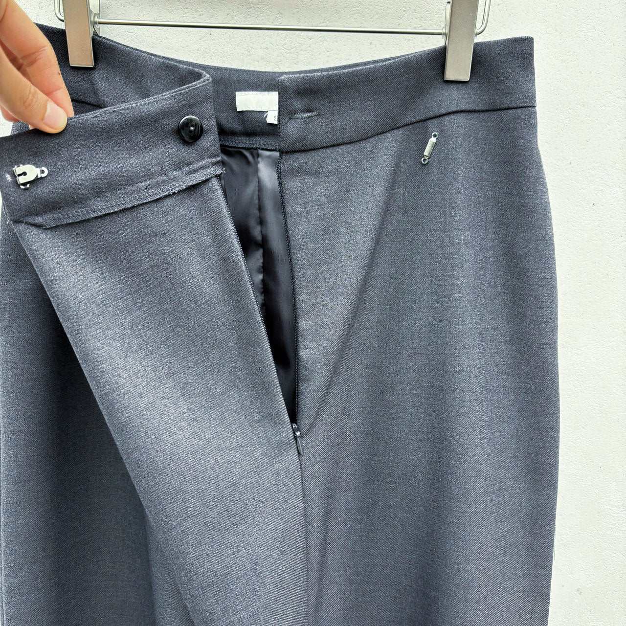 Tailored Long Wrap Skirt