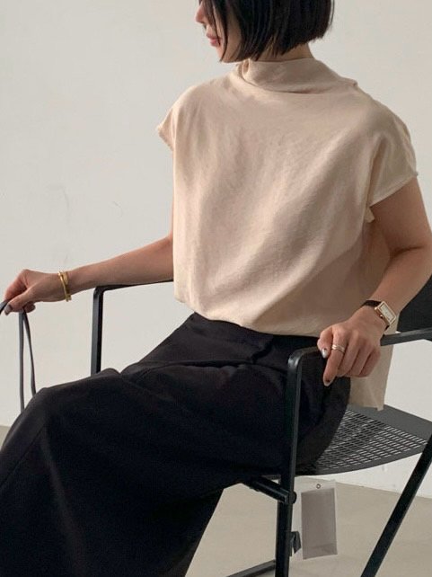 Back-Tie Drape Blouse