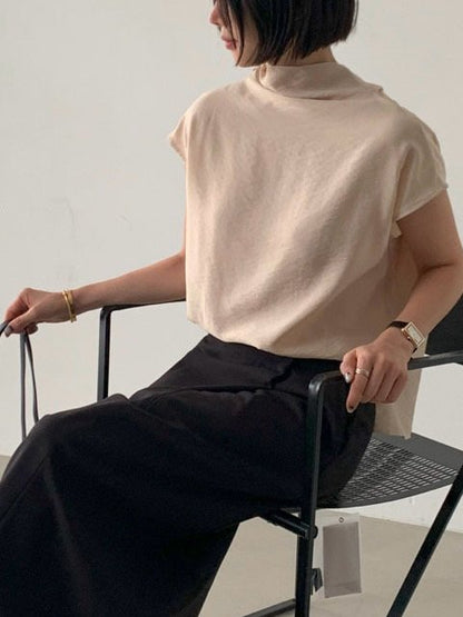 Back-Tie Drape Blouse