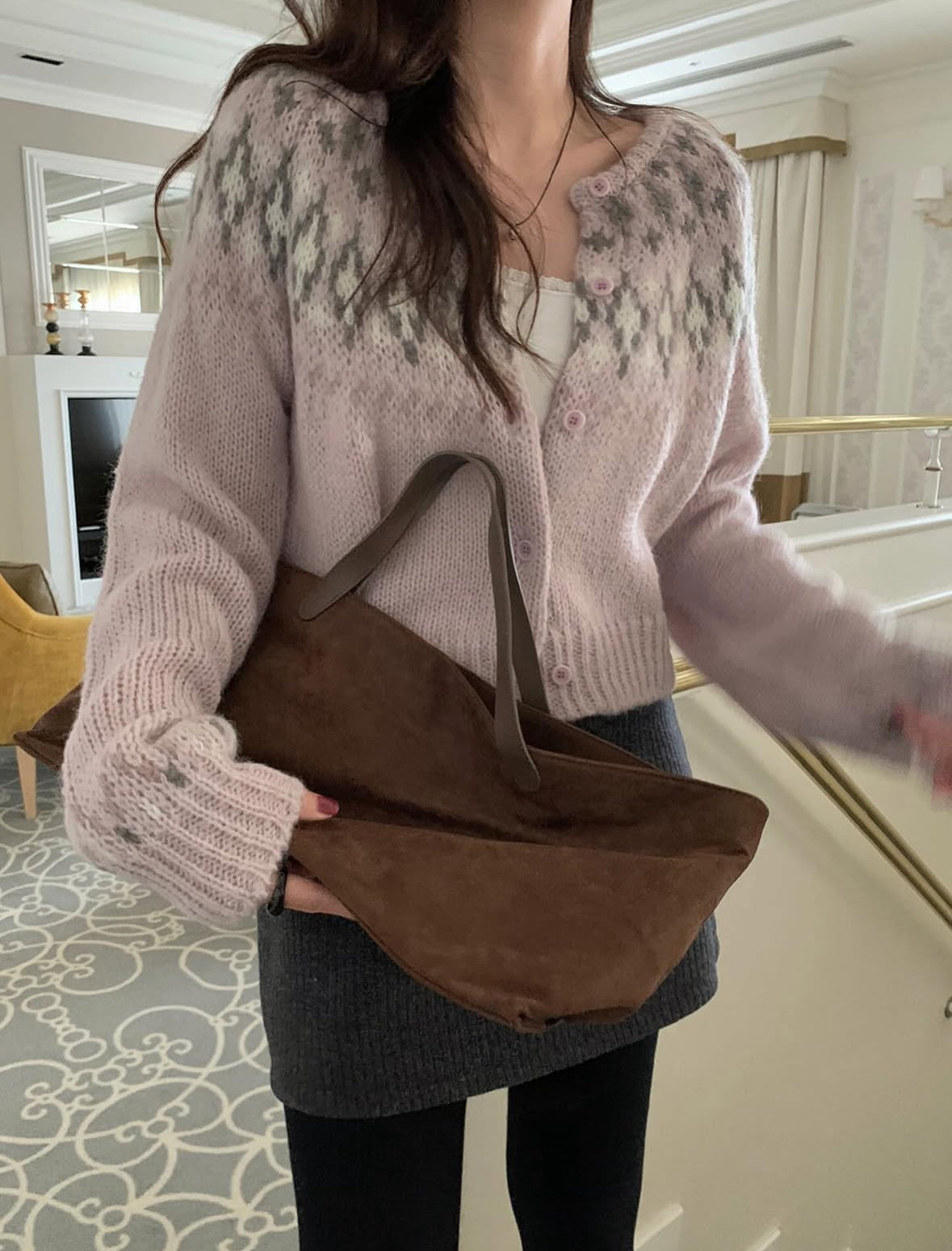 Wool Fair Isle Cardigan