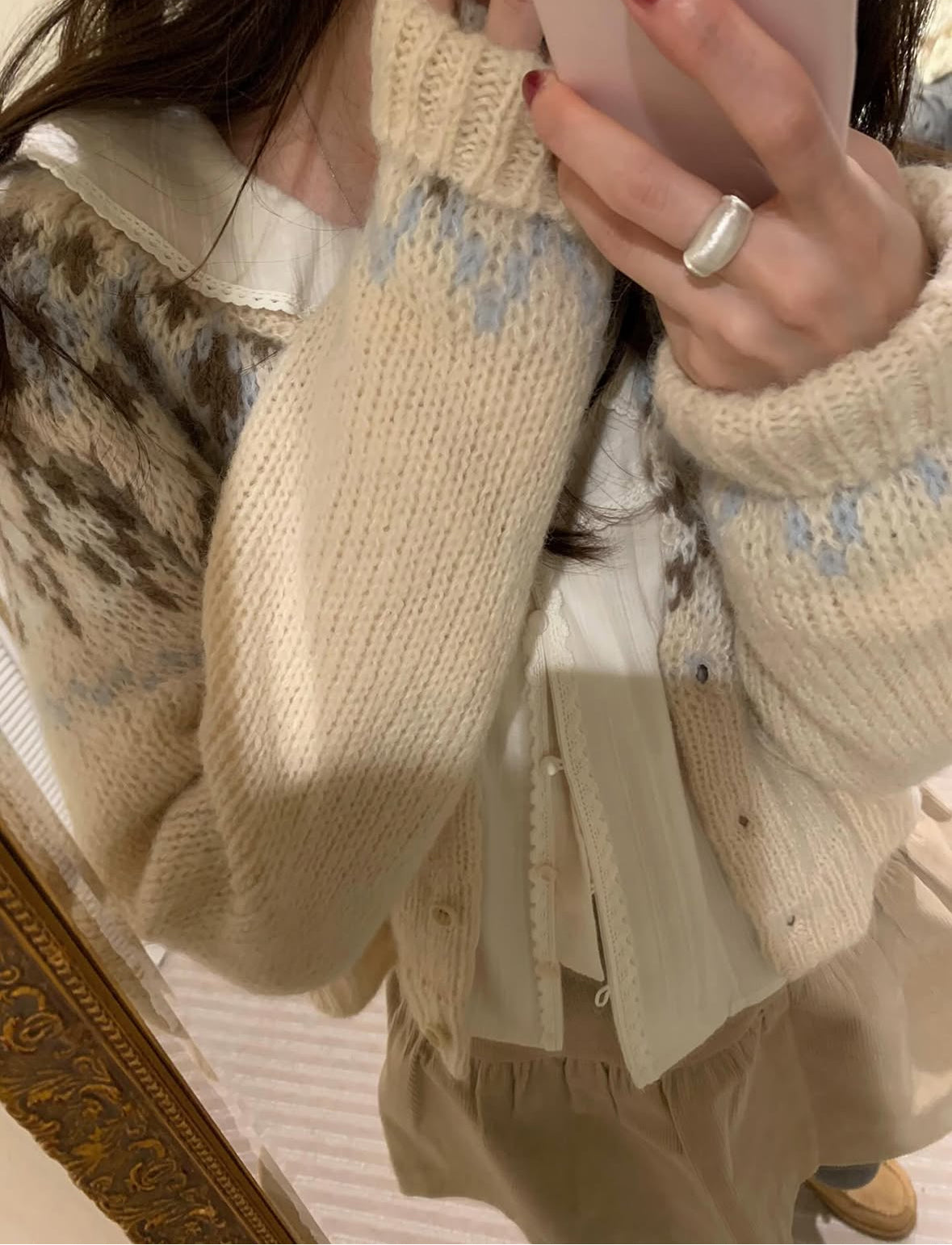 Wool Fair Isle Cardigan