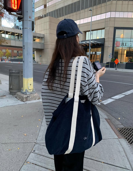 Corduroy Tote Bag