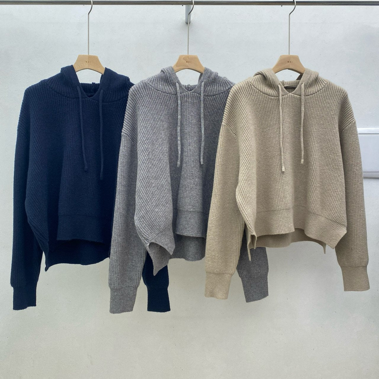 Pure Wool Cozy Rib Hoodie