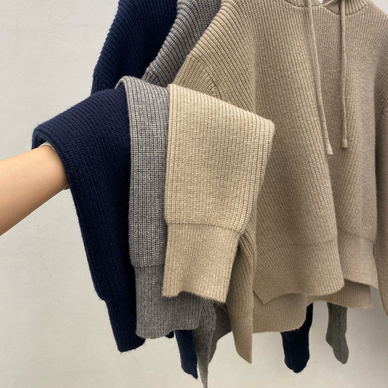 Pure Wool Cozy Rib Hoodie