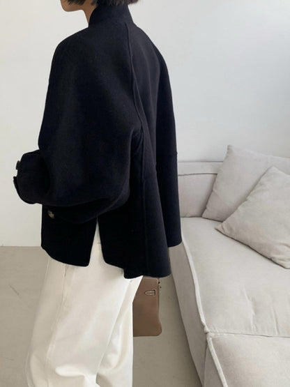 Soft Fox Blend Knit Coat