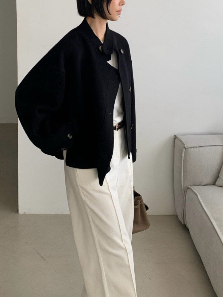 Soft Fox Blend Knit Coat