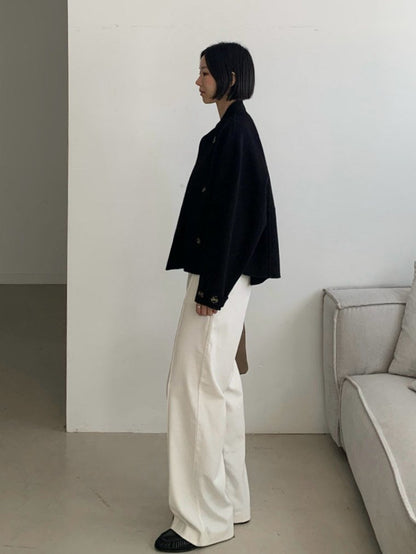 Soft Fox Blend Knit Coat