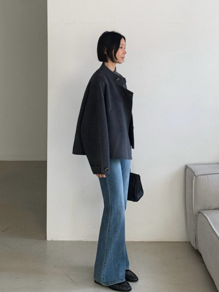 Soft Fox Blend Knit Coat