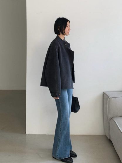 Soft Fox Blend Knit Coat