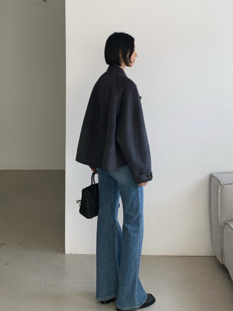 Soft Fox Blend Knit Coat