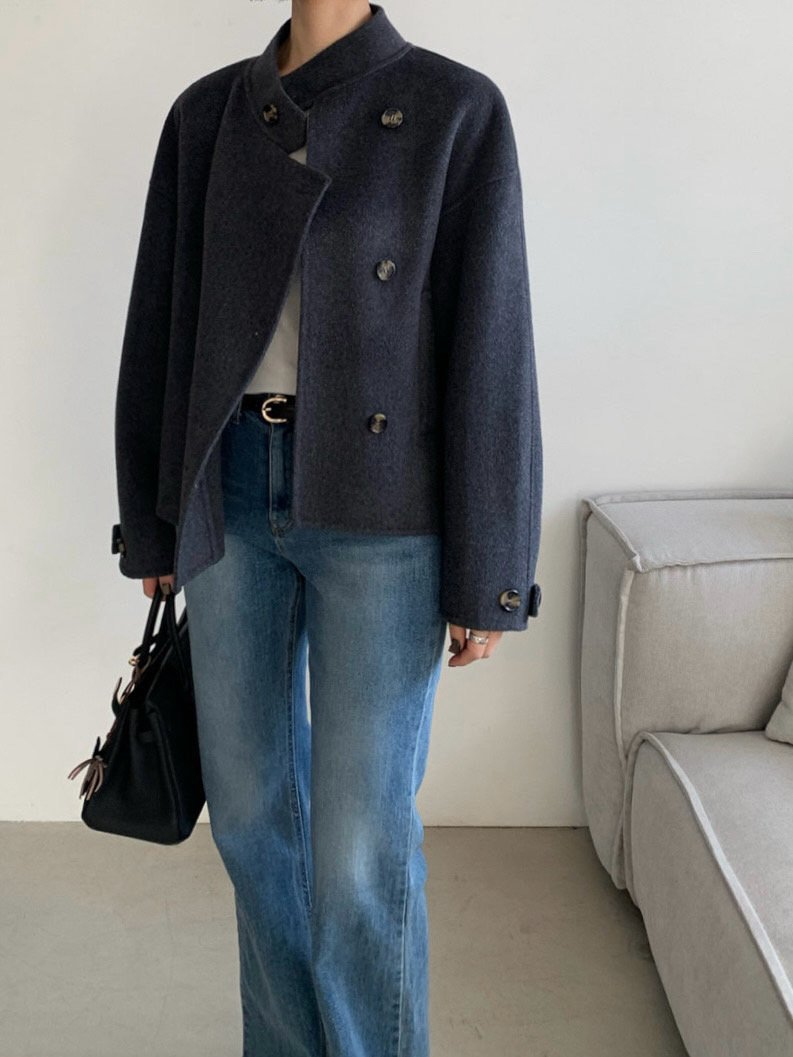 Soft Fox Blend Knit Coat