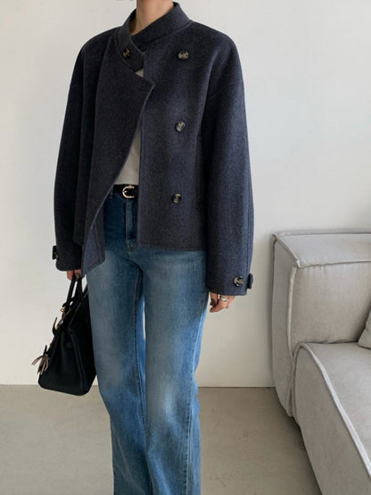 Soft Fox Blend Knit Coat