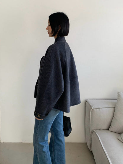 Soft Fox Blend Knit Coat