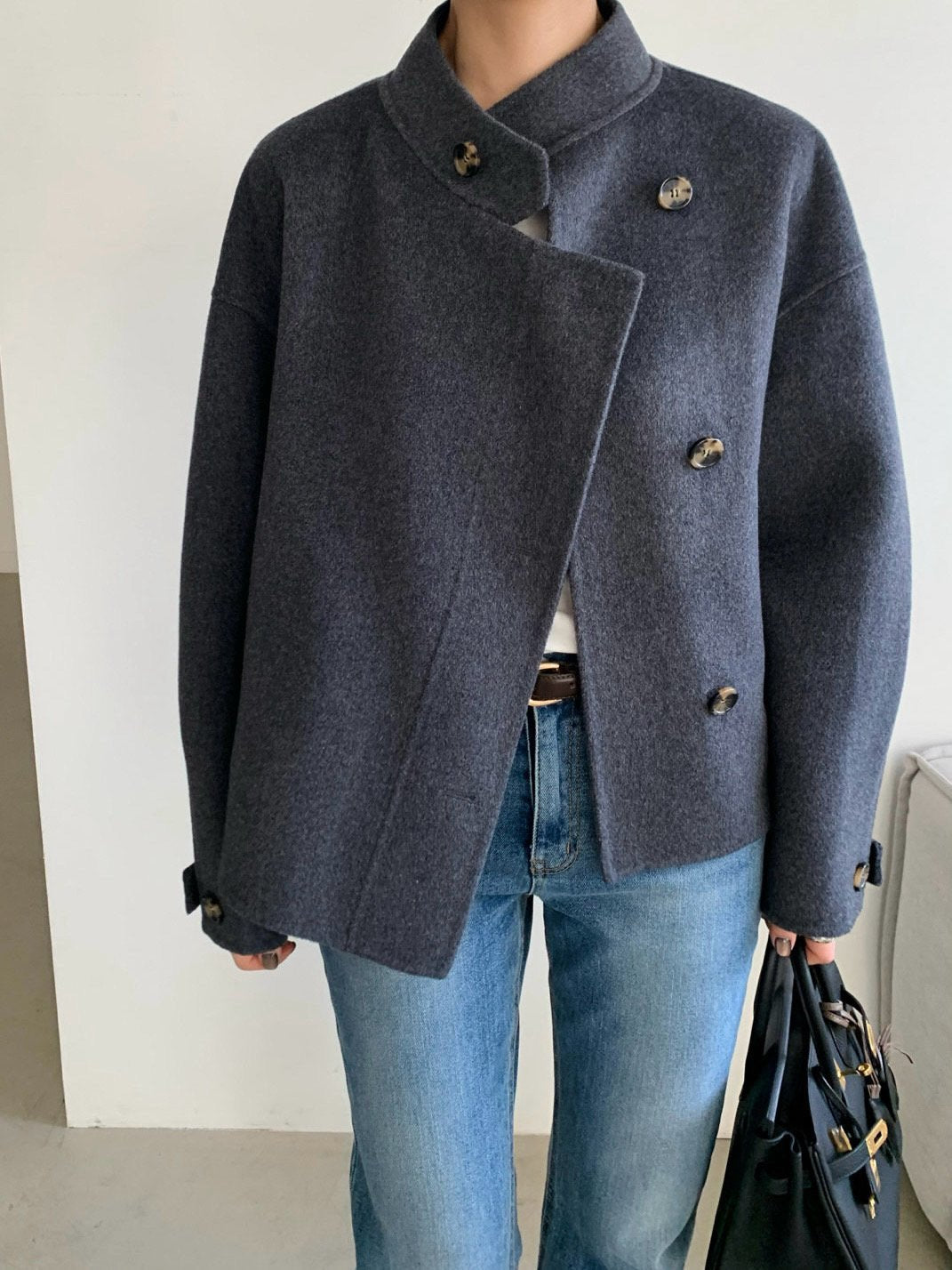 Soft Fox Blend Knit Coat