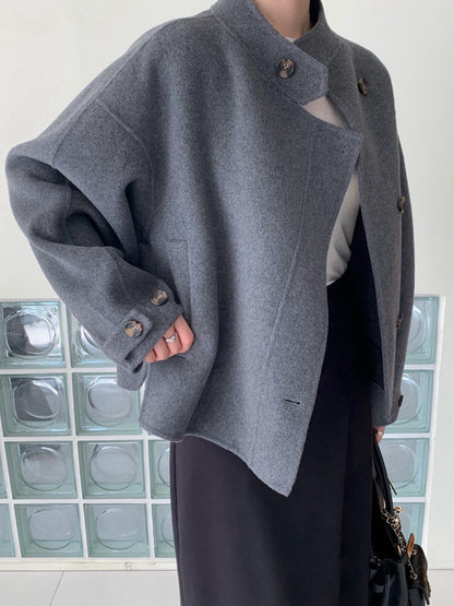Soft Fox Blend Knit Coat