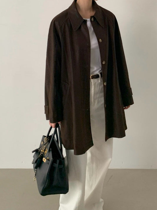 Vegan Leather Relaxed Over Jacket