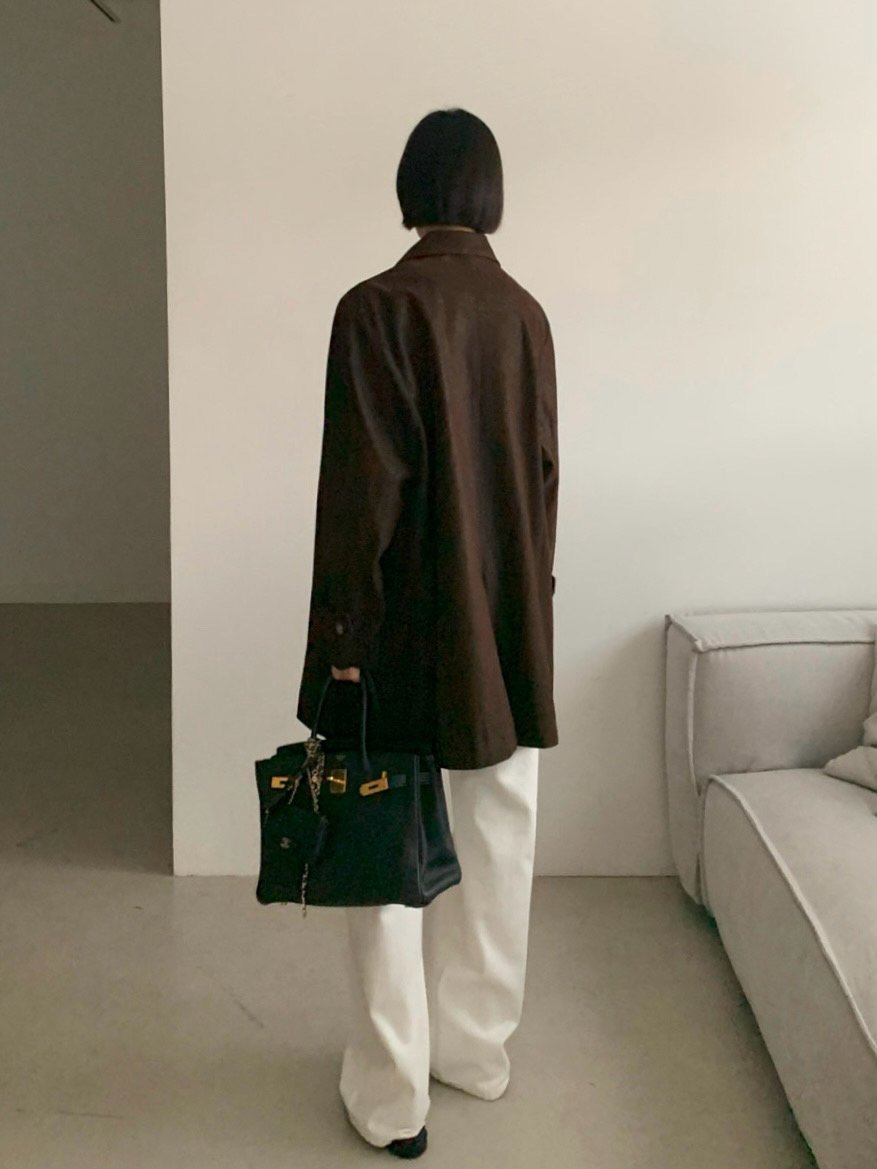 Vegan Leather Relaxed Over Jacket