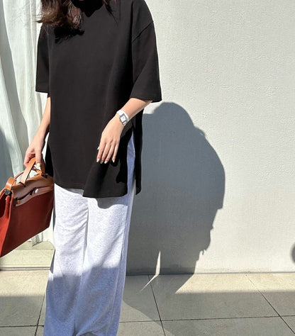 Oversized Slit Long Tee