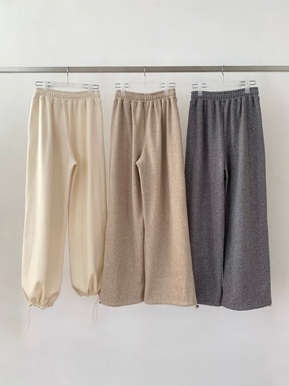 Fleece-Lined Drawstring Lounge Pants