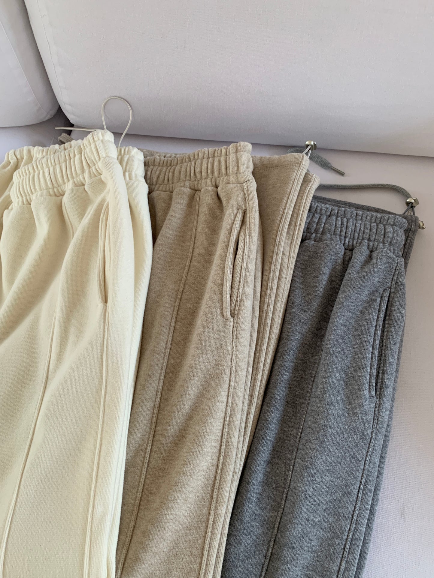 Fleece-Lined Drawstring Lounge Pants