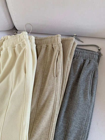 Fleece-Lined Drawstring Lounge Pants